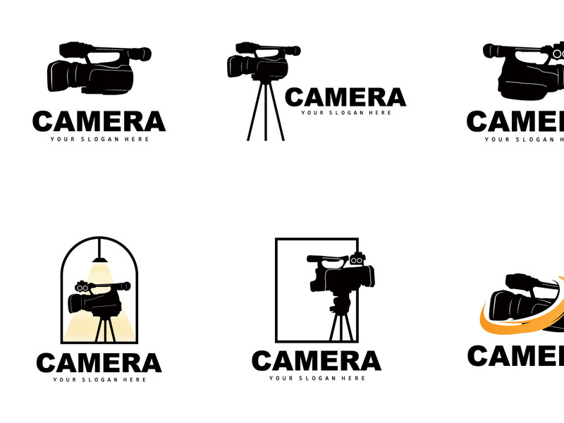 Camera Logo, Cameraman Design Vector