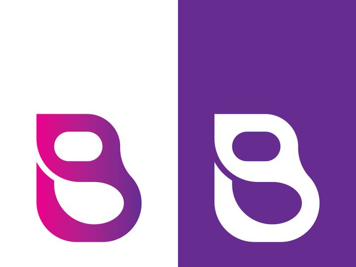 B letter logo template vector illustration