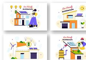 10 Eco Friendly Architecture Illustration