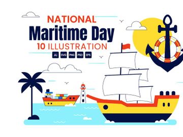 10 National Maritime Day Illustration preview picture