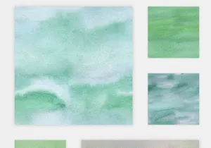 Watercolor Seamless Textures - Green Pack