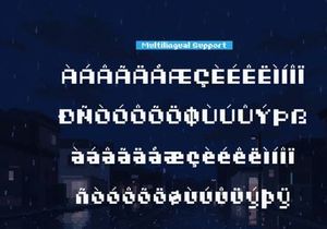 Rainy Pixelo | Pixelated Font