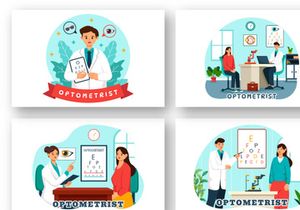 9 Optometrist Illustration