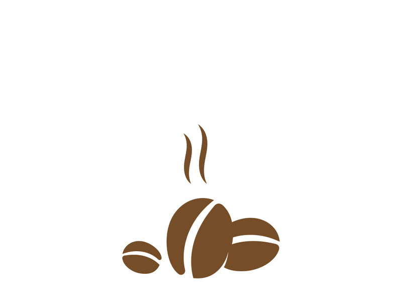 Premium coffee bean logo design.