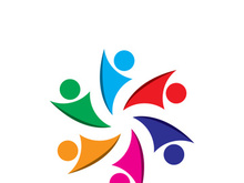 Community logo business template and icon people vector