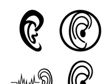 Hearing logo template vector icon design