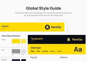 RentQu Seller - Car Rental Seller UI Kit App