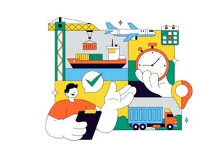 10 Logistics Vector Illustration