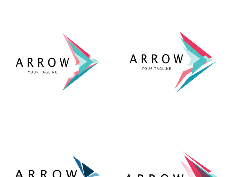 Arrow vector illustration icon Logo Template design