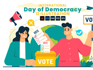 12 Day of Democracy Illustration preview picture