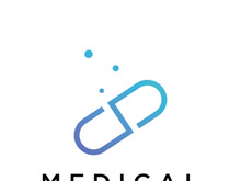 Pharmacy health abstract logo.