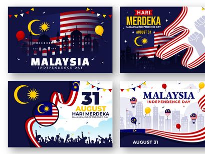 14 Malaysia Independence Day Illustration