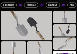 Garden Hand Scoop Mockup