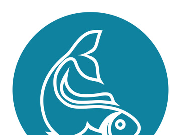 Fish logo template. Creative vector symbol preview picture