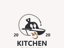 Cooking logo design. Icon or symbol inspration simple line for restaurant business