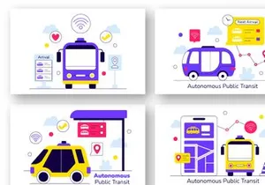 10 Autonomous Public Transit Illustration