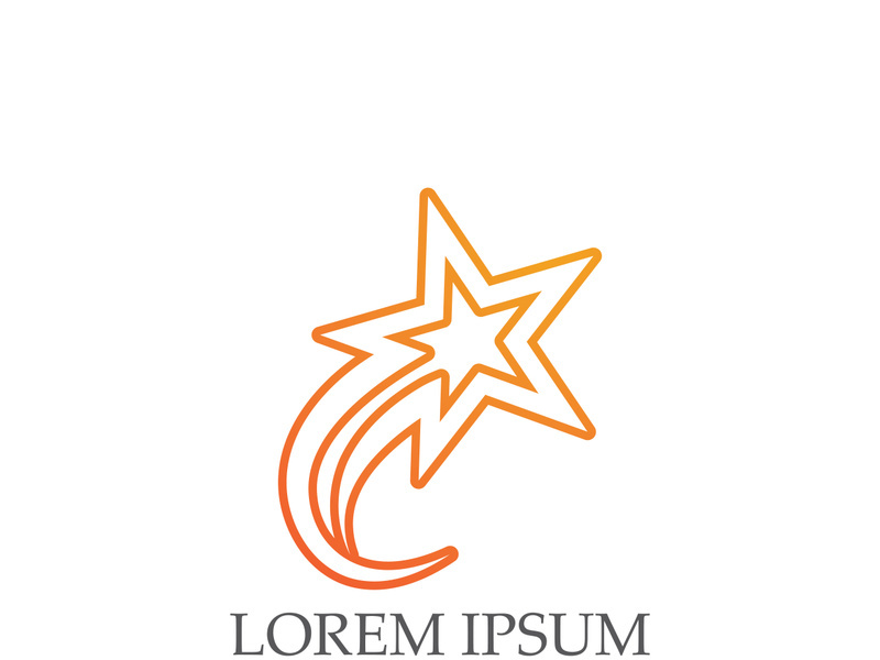 Star icon Template vector illustration design