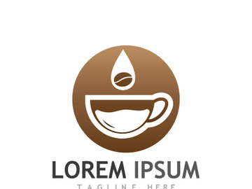 Creative coffee bean logo design. preview picture