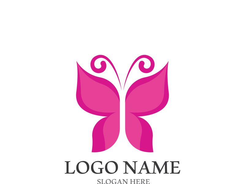 Butterfly logo icon vector design illustration