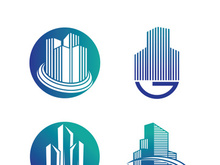 Building logo vector and symbol icon illustration design