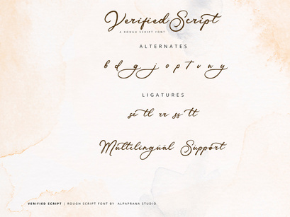 Verified Script - Rough Script Font