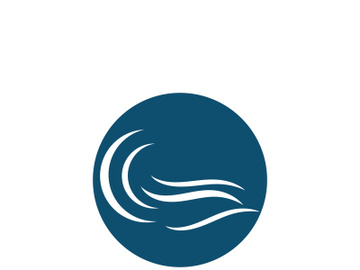 Ocean water wave wave logo design. preview picture