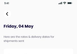 Parcel/Courier Delivery App Design