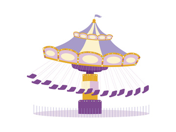 Carousel semi flat color vector object preview picture