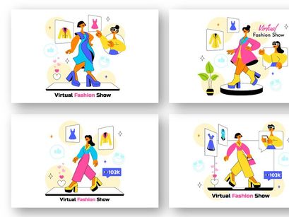 10 Virtual Fashion Show Illustration