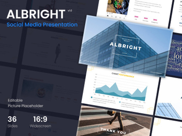 Albright - Social Media Presentation Template preview picture