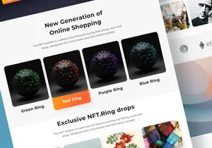 NFT Ring - NFT Marketplace Landing Page