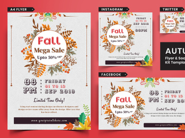 Autumn Festival Flyer & Social Media Pack-17 preview picture