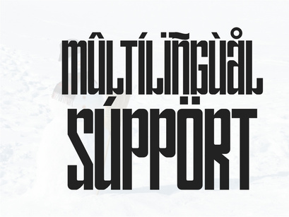 Snowman - Condensed Sans Serif