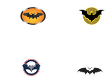 Bat silhouette logo.