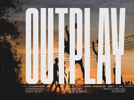 Outplay - Condensed Sans Serif Font Vorschaubild
