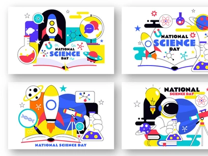 10 National Science Day Illustration