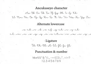 Ancukaseyo - Monoline Script Font