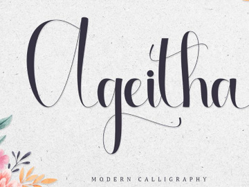 Ageitha - Free Modern Calligraphy preview picture