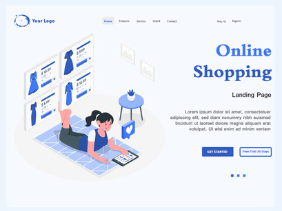Landing Page Online Shopping