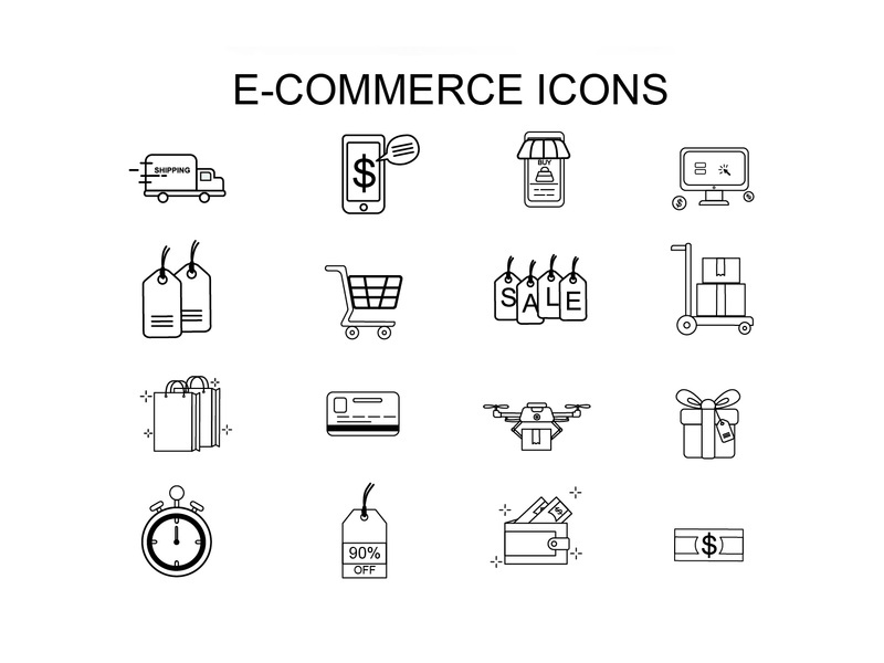 E-Commerce Outline Icon