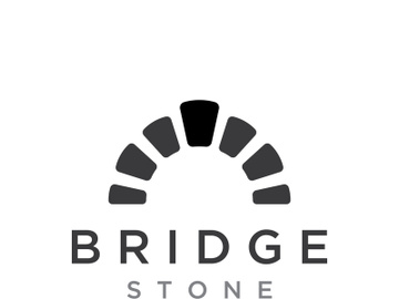 Stone bridge logo template. preview picture