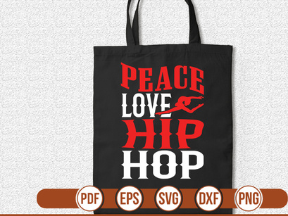 peace love hip hop t shirt Design