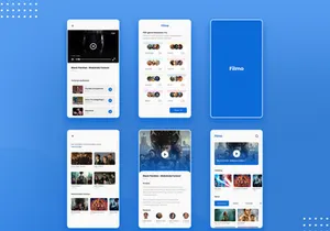 Film Streaming UI Kit for Figma - 5 High-Quality Screens