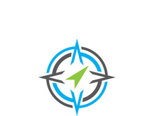 Compass logo template vector icon illustration design