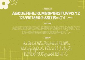 Petal Types | Fun Hand Drawn Font