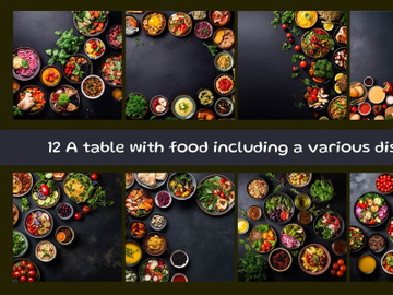 A table with food including a various dishes preview picture