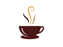 Coffee cup Logo  coffee shop vector icon design