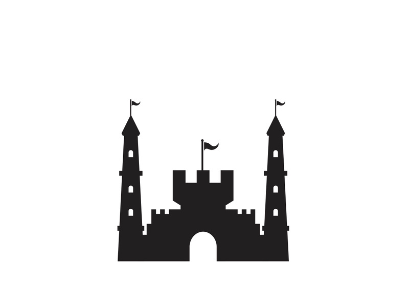 Castle vector illustration icon