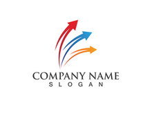Arrow Faster Finance  Logo Template vector icon