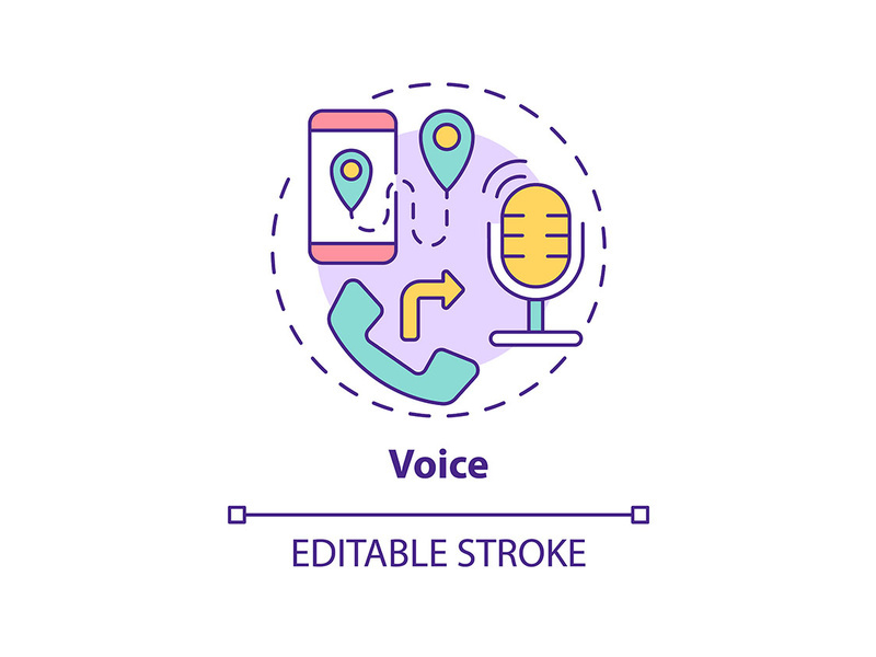 Voice concept icon